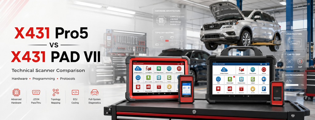 Launch X431 Pro5 vs X431 PAD VII: Technical Diagnostic Scanner Comparison
