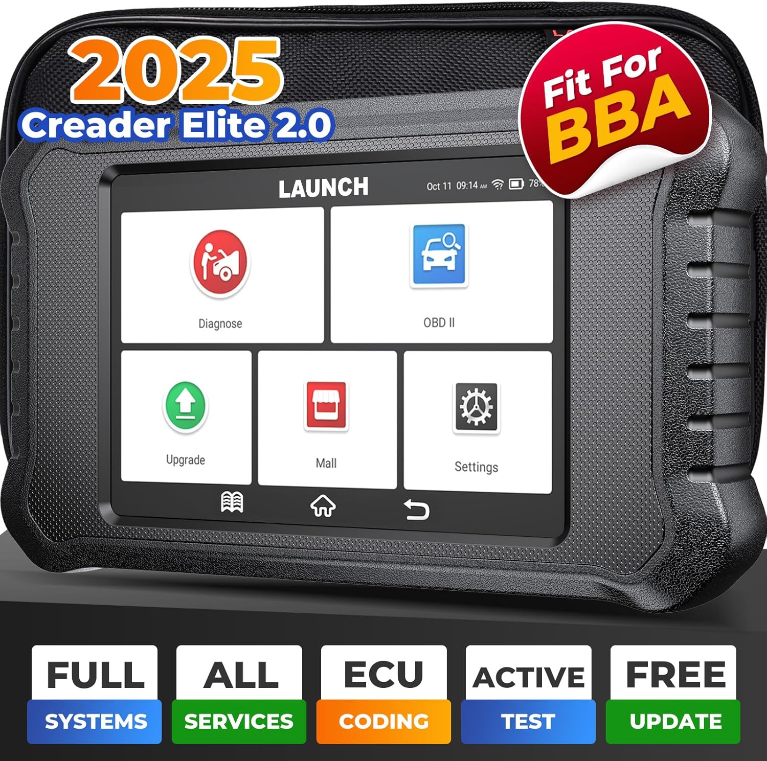 Launch X431 Creader Elite 2.0 BBA OBD2 Car Scanner