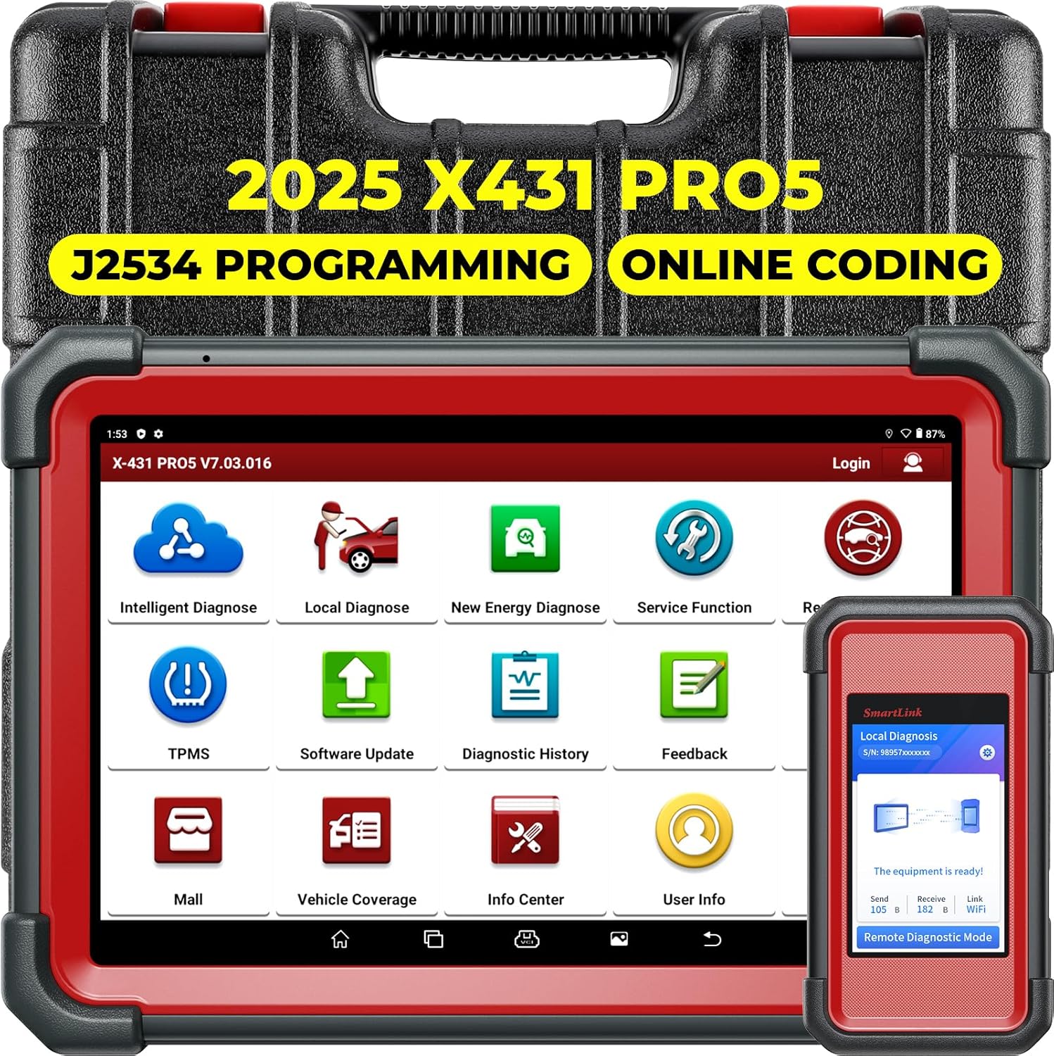 Launch X431 Pro5 ECU Programmer Diagnostic Scanner
