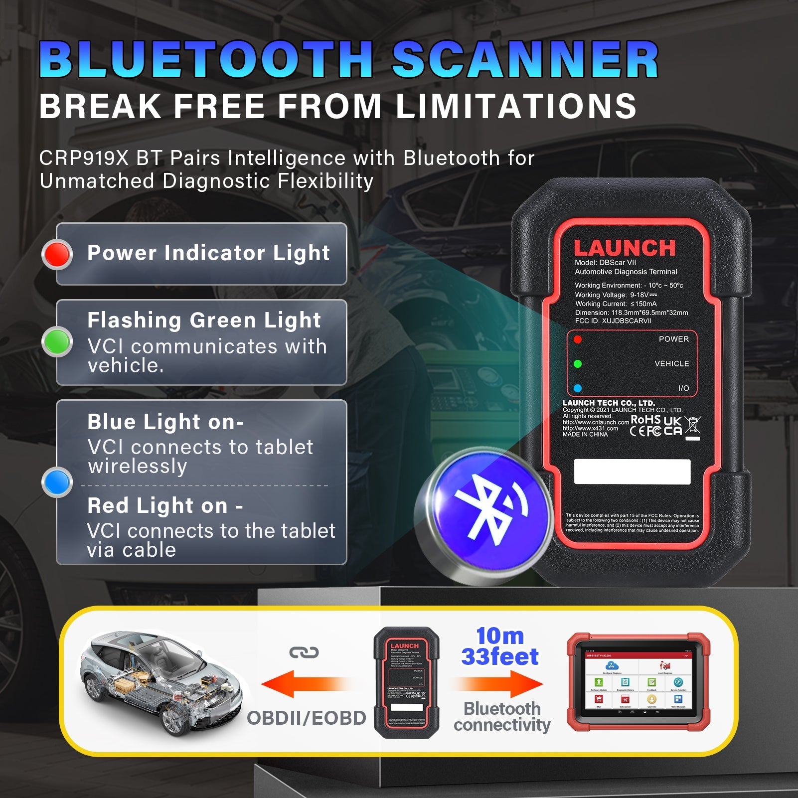 Launch X431 CRP919X BT Bidirectional Car Diagnosis Tool