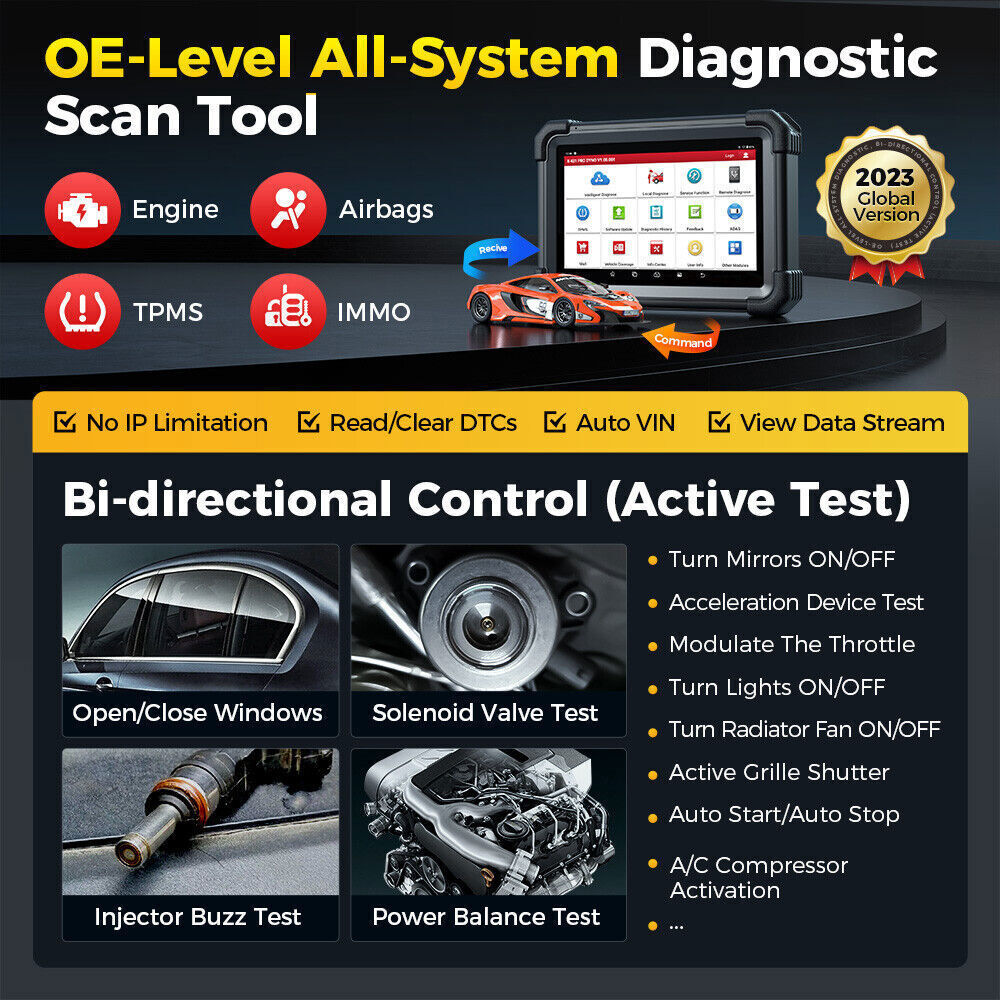 Launch X431 PRO DYNO Bidirectional Diagnostic Scanner