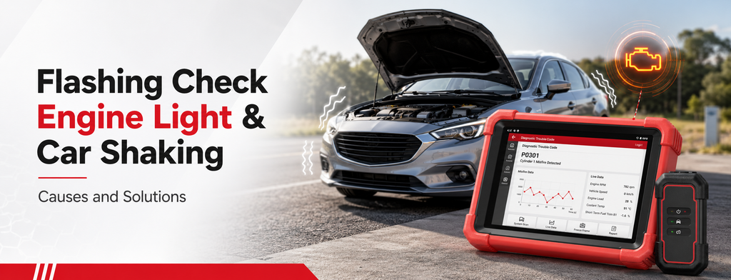 Flashing Check Engine Light and Car Shaking? Causes and Solutions