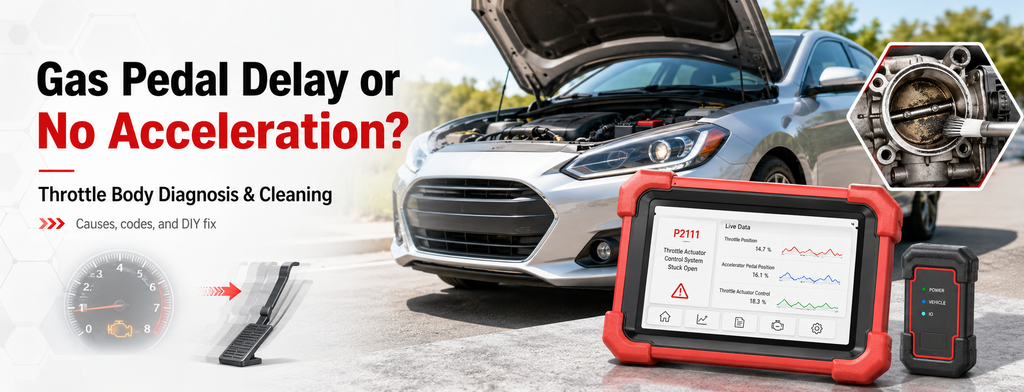 Gas Pedal Delay or No Acceleration? How to Diagnose and Clean a Throttle Body