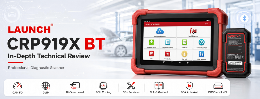 In-Depth Technical Review of the LAUNCH CRP919X BT Diagnostic Scanner