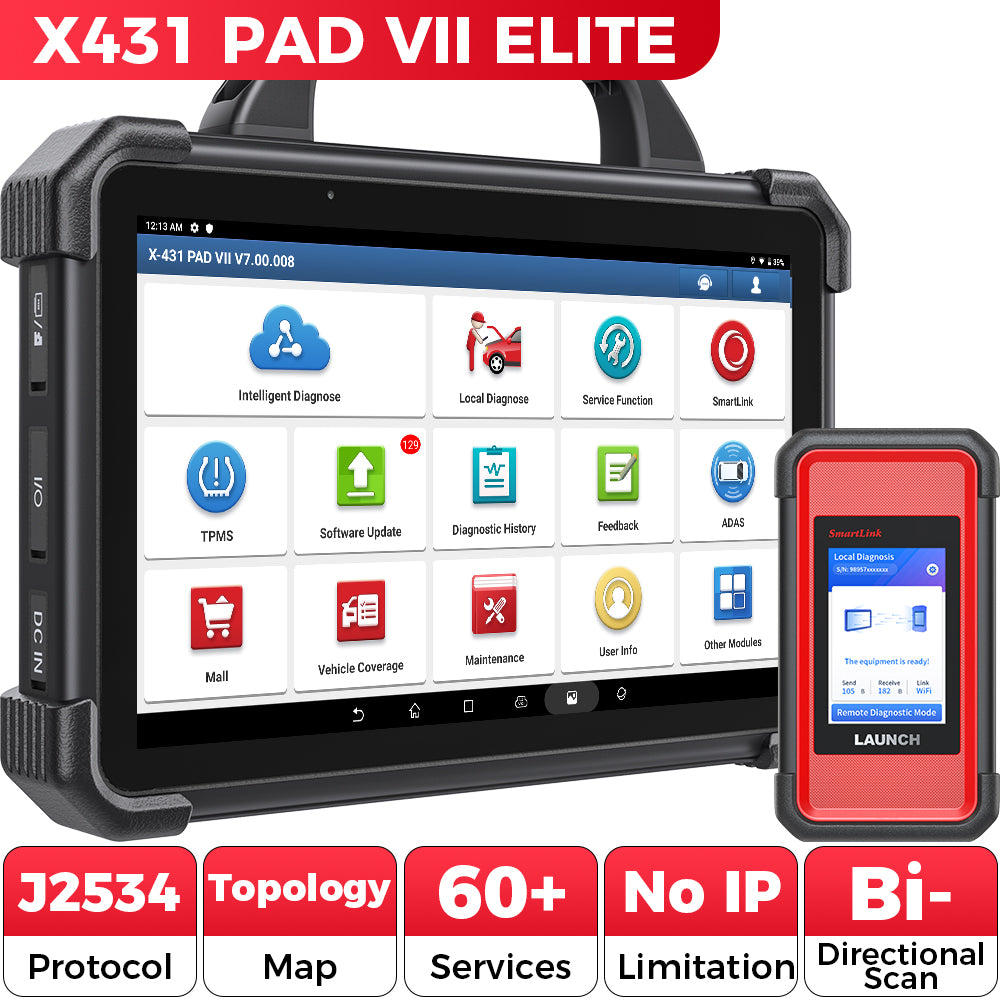 Launch X431 Pad VII Pad7 Elite Herramienta de diagnóstico con 2 años de actualización gratuita