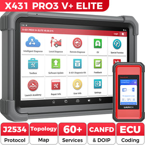 Launch X431 PRO3 V+ Elite Diagnostic Scanner J2534 Programming