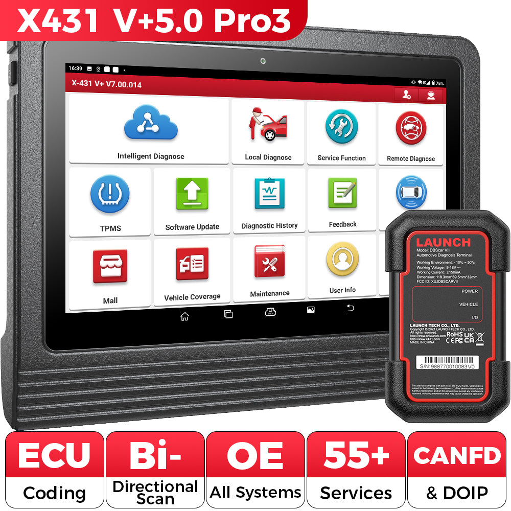 Escáner de diagnóstico bidireccional OBD2 Launch X431 V+ 5.0 PRO3