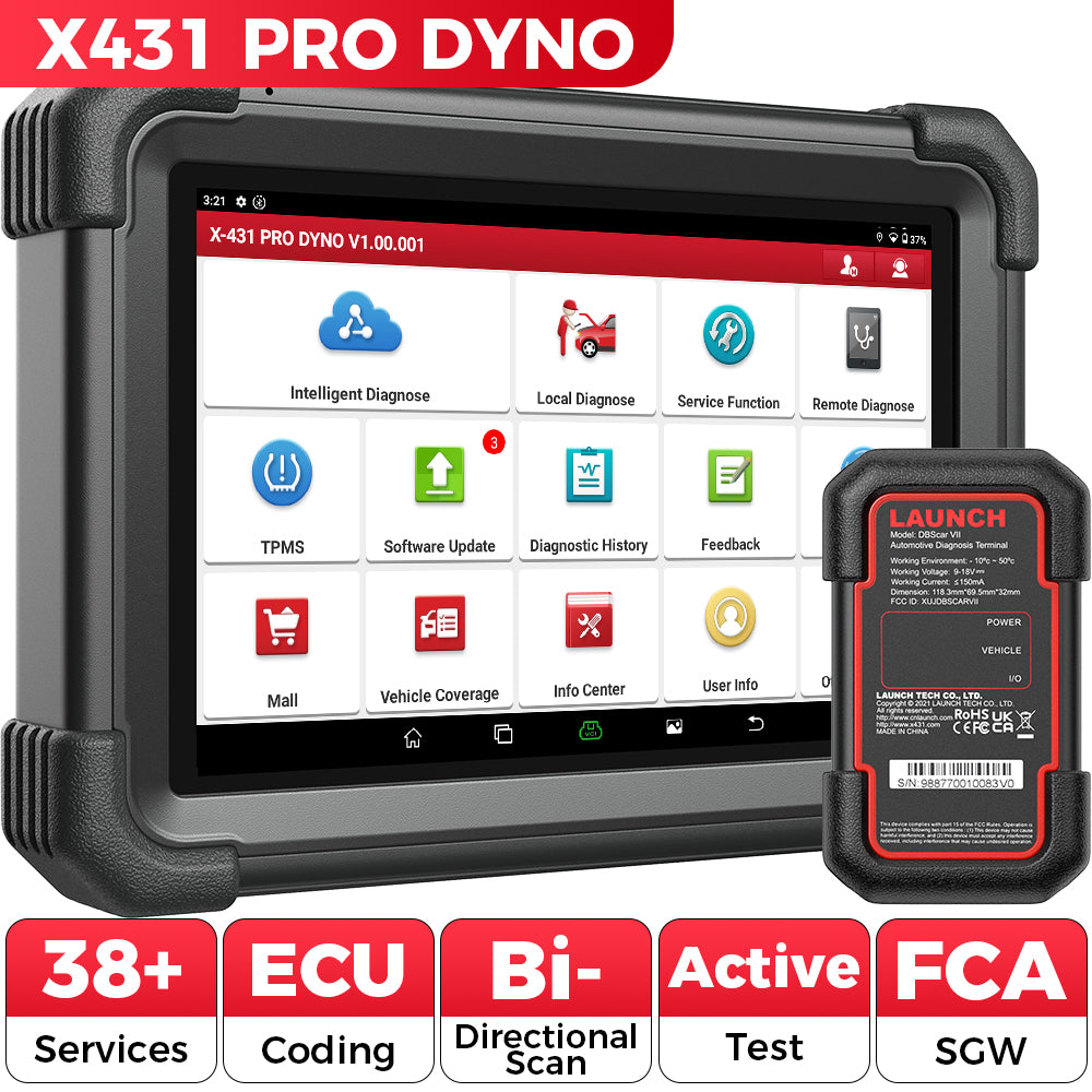 Escáner de diagnóstico bidireccional Launch X431 PRO DYNO