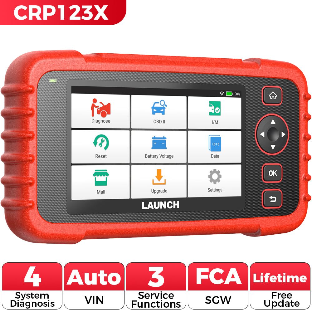 Lanzamiento del lector de códigos CRP123X para motor, transmisión, ABS, SRS