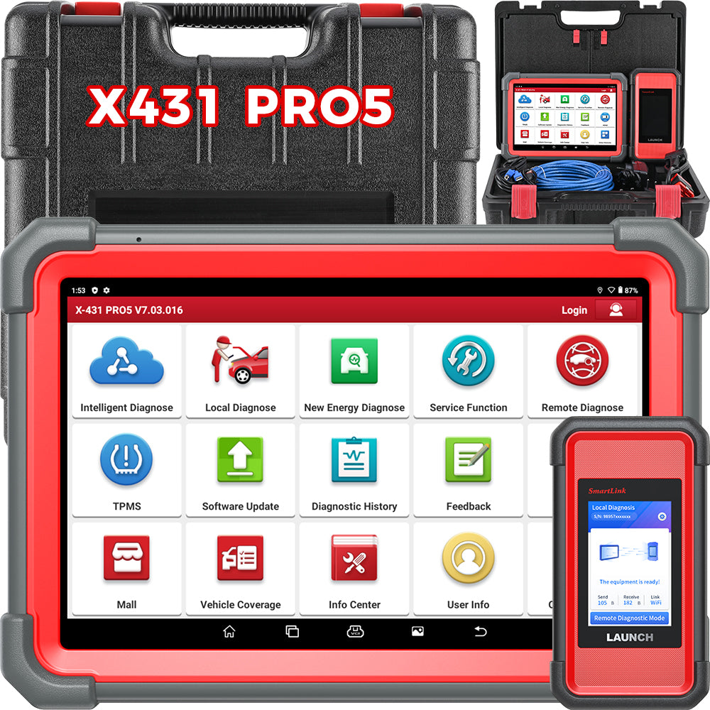 Escáner de diagnóstico y programador de ECU Launch X431 Pro5