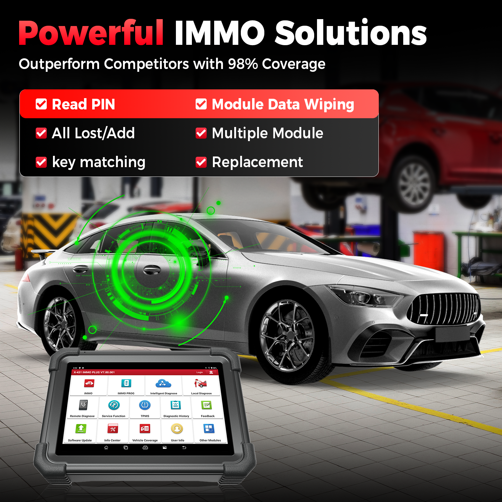 Herramienta de programación de llaves Launch X431 IMMO Plus