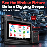 LAUNCH X431 V+ 5.0 PRO3 Bidirectional OBD2 Diagnostic Scanner with Online Coding & Active Tests