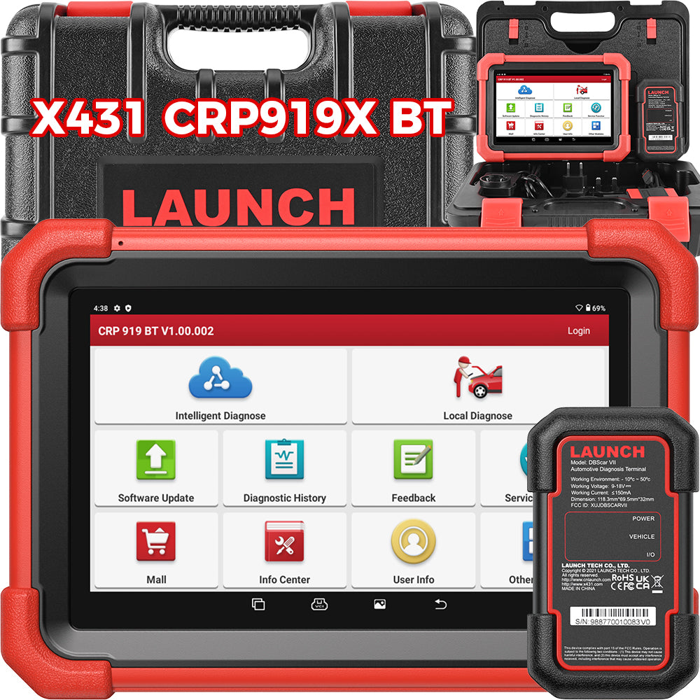 Herramienta de diagnóstico automotriz bidireccional Bluetooth Launch X431 CRP919X