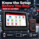 LAUNCH X431 V+ 5.0 PRO3 Bidirectional OBD2 Diagnostic Scanner with Online Coding & Active Tests