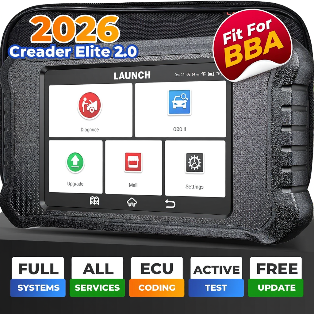 Escáner para coches Launch X431 Creader Elite 2.0 BBA OBD2