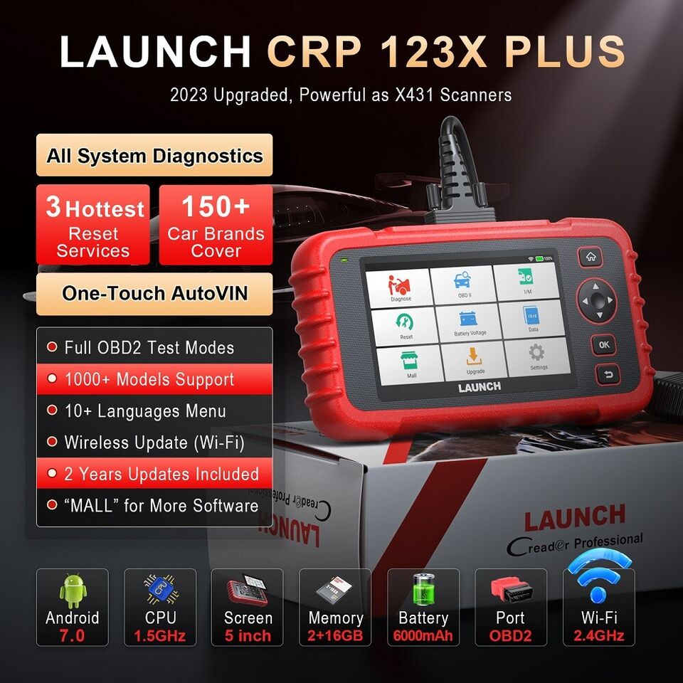 LAUNCH X431 CRP123X Plus Car OBD2 Scanner
