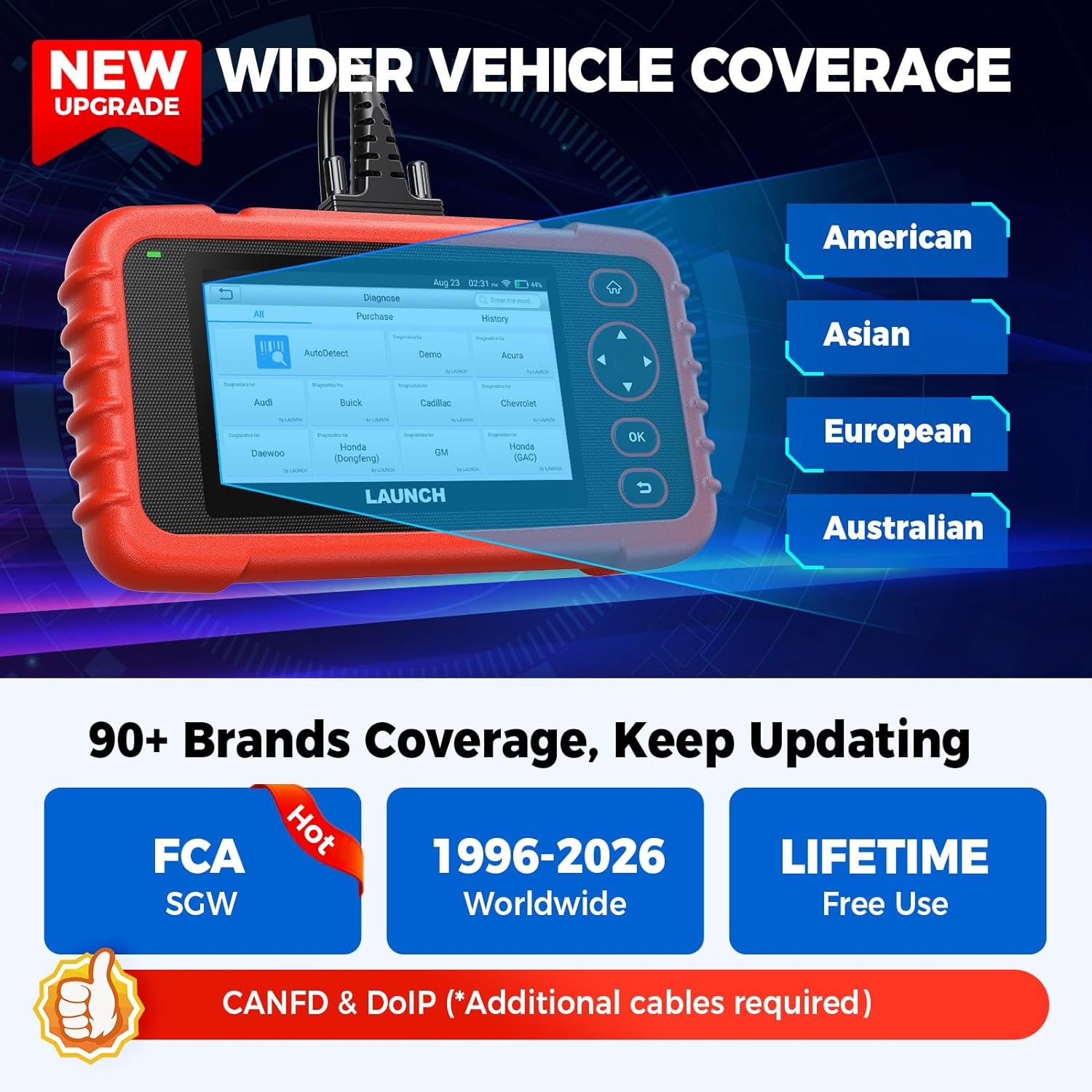 Lanzar el escáner OBD2 CRP129X V3.0