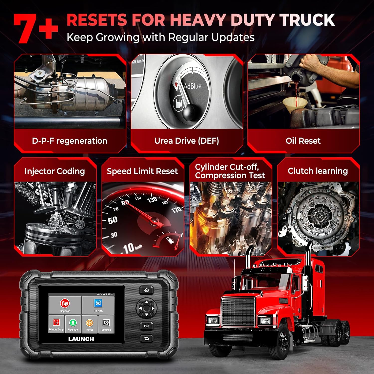 Launch CRP129 HD Heavy Duty Truck Scanner