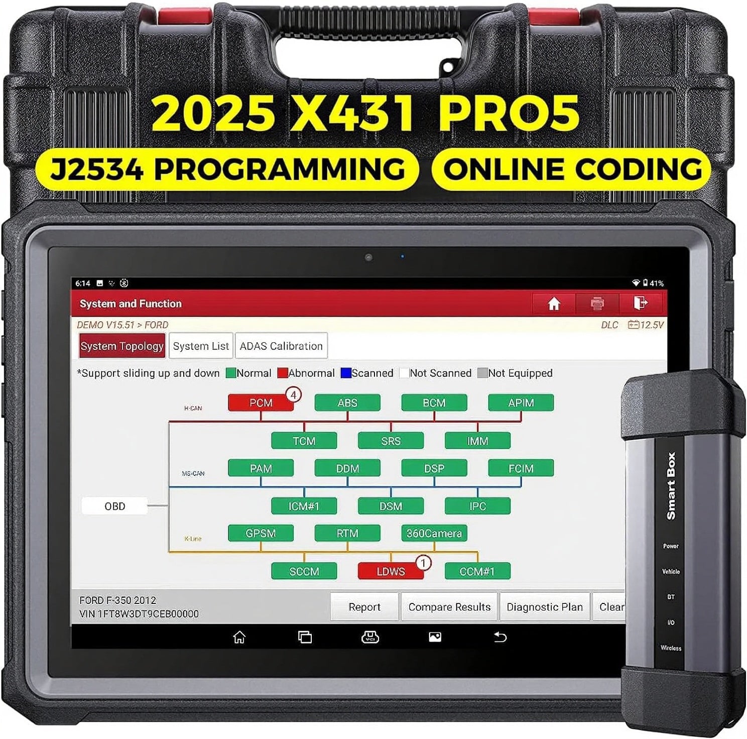 Escáner de diagnóstico y programador de ECU Launch X431 Pro5