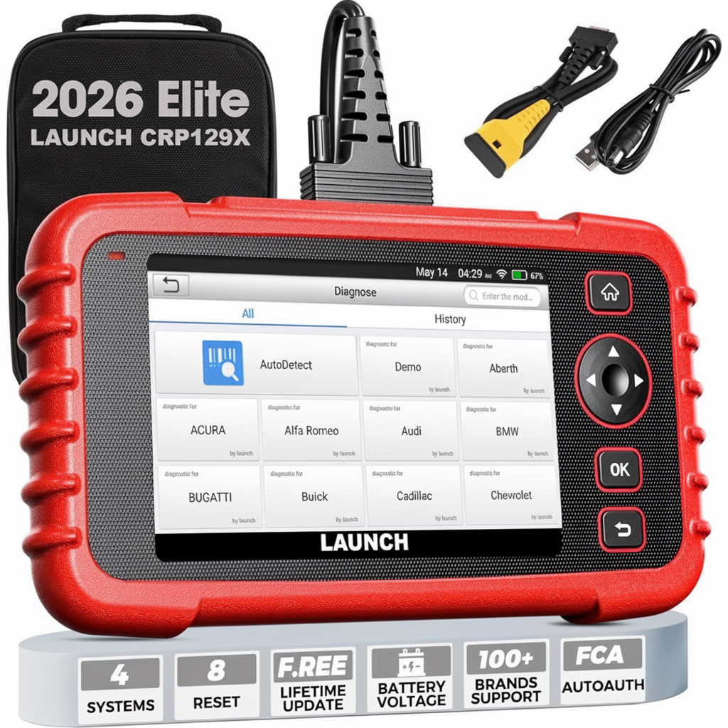Launch Creader CRP129X OBD2 Tool Lifetime Free Update