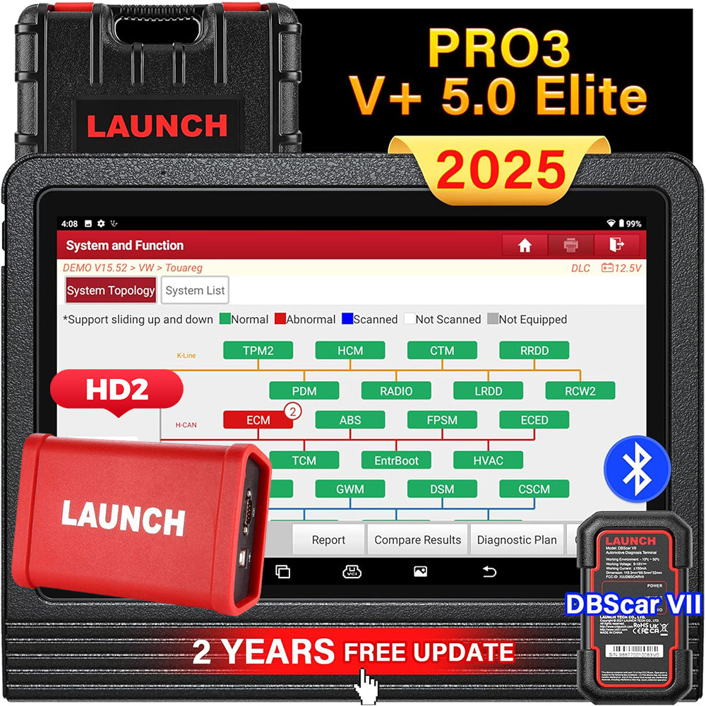 Launch X431 V+ 5.0 PRO3 with Smartlink C Heavy Duty Truck Diagnostic S ...