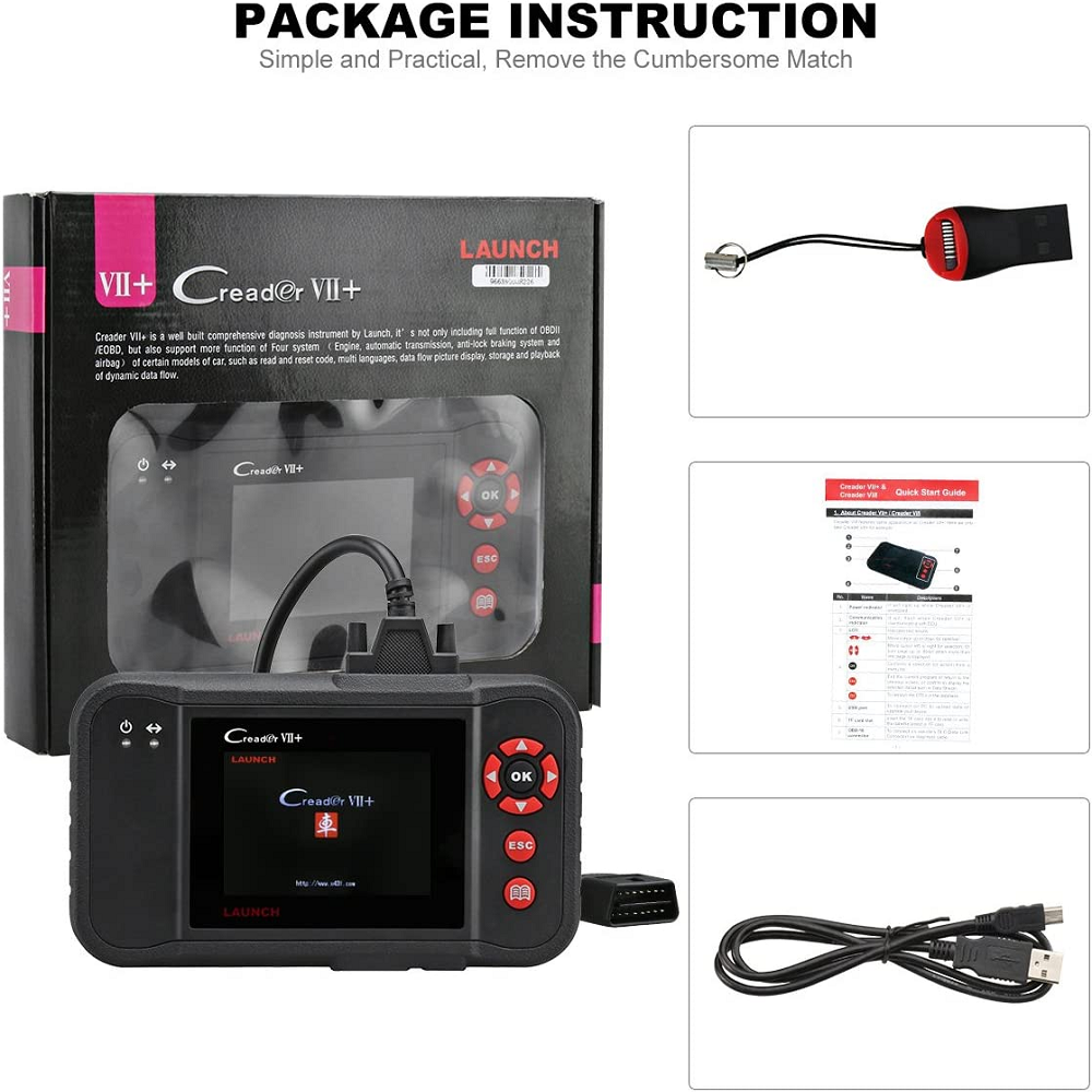 LAUNCH X431 Creader VII+ Code Reader – Launchx431online LAUNCH X431 Creader VII+ Code Reader – Launchx431online